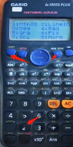 Casio计算器设置（显示方式；分数和小数转换）
