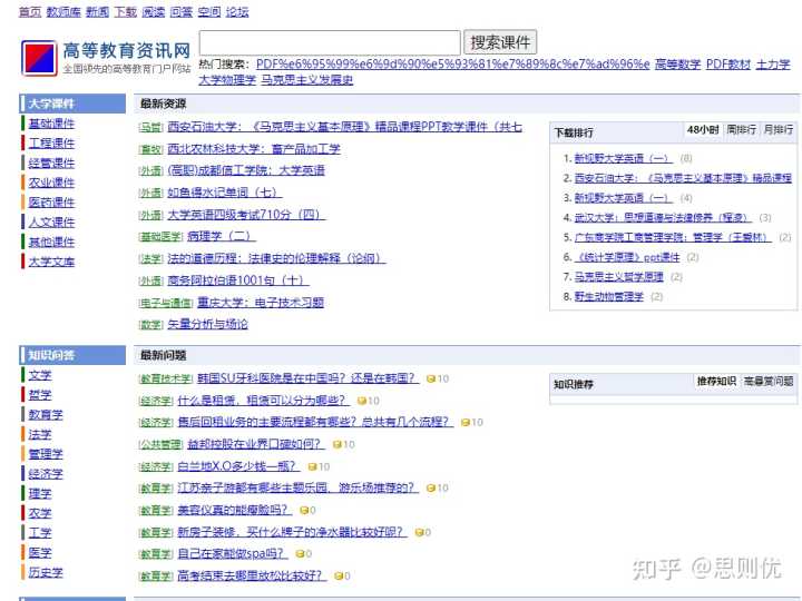 有哪些免费下载课件和教案的网站?