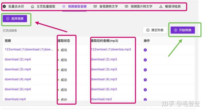 有什么免费在线视频提取音频的网站推荐吗？