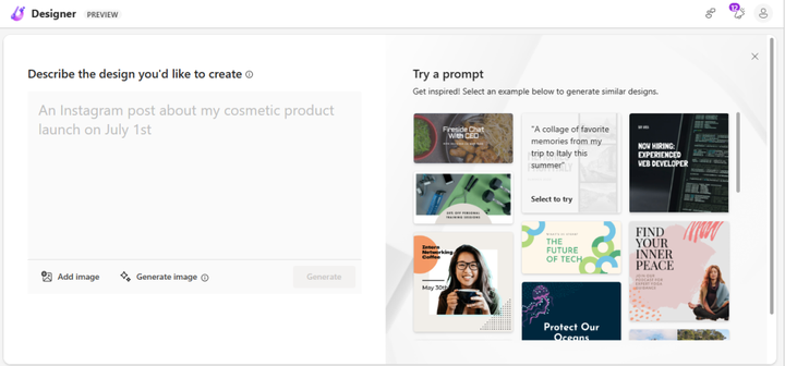 一文带你了解微软推出的Microsoft Designer AI设计工具