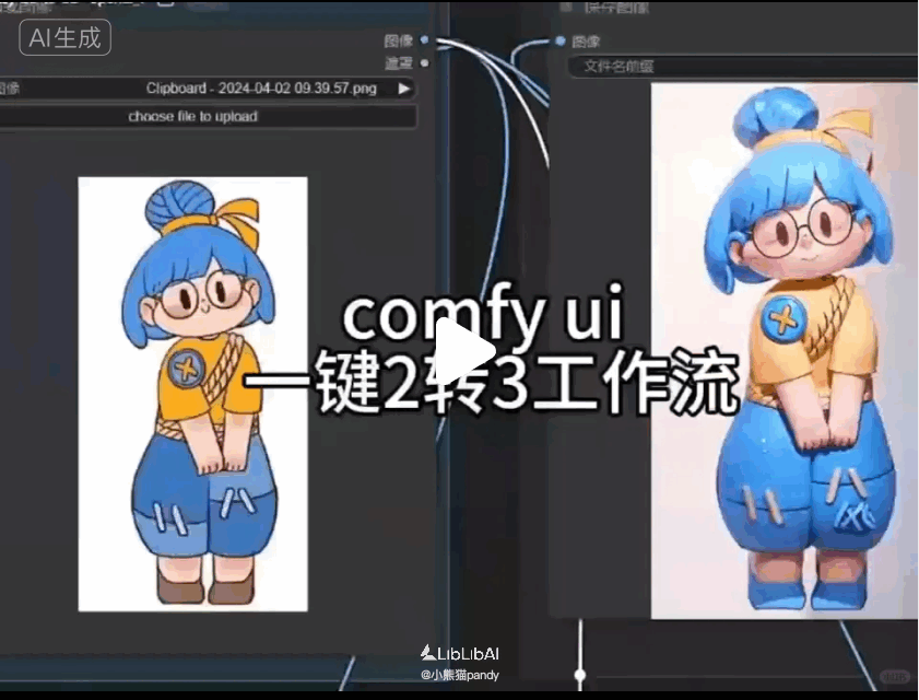 comfy ui一键3D工作流_comfy ui平面一键3D